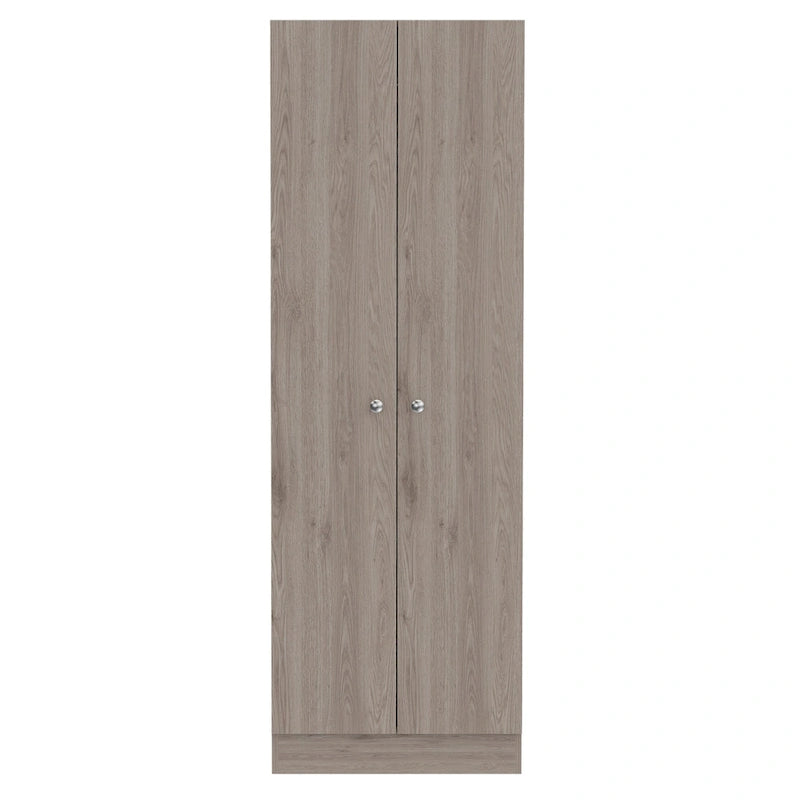 71 in Light Gray Wood Pantry or Storage Closet