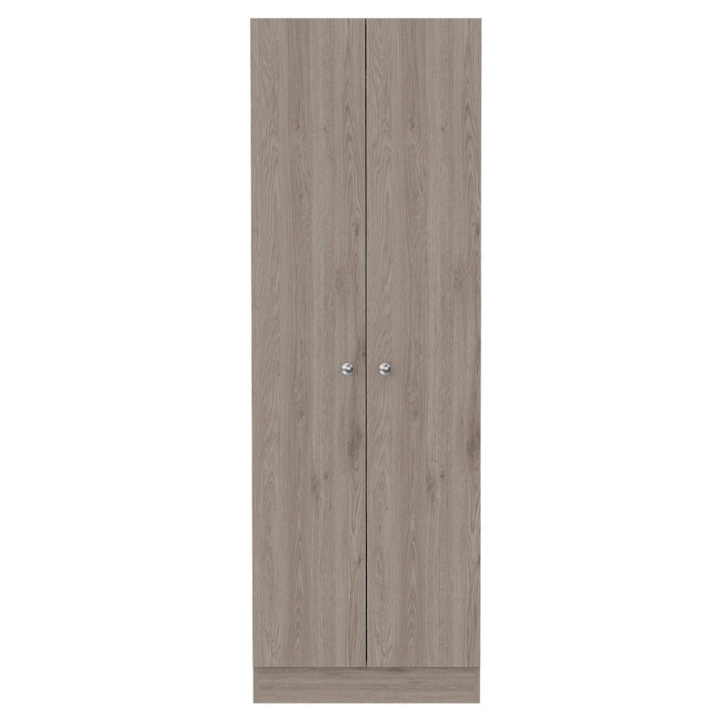 71 in Light Gray Wood Pantry or Storage Closet