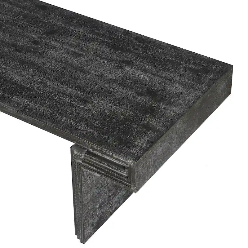 Premium Vintage Industrial Coffee Table with Double-Tier Structure for Living and Office Spaces
