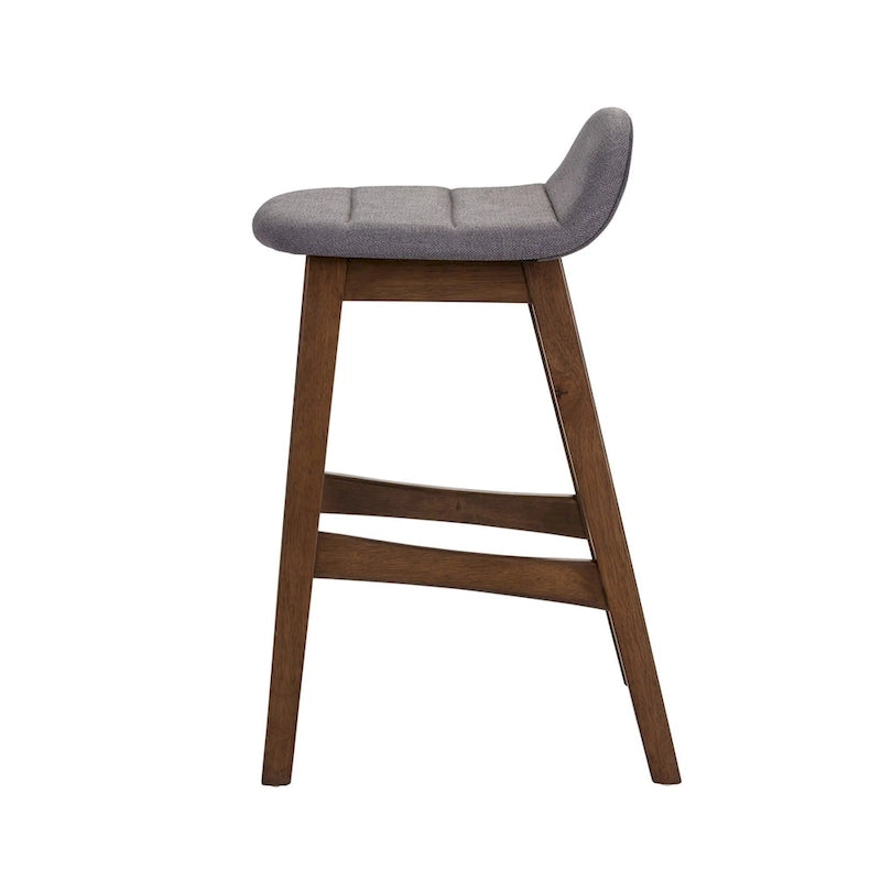 Satin Walnut 24 Inch Counter Chair (Set of 2)