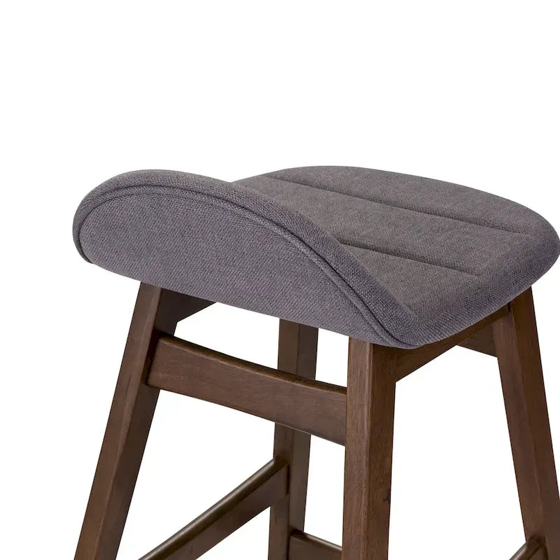 Satin Walnut 24 Inch Counter Chair (Set of 2)