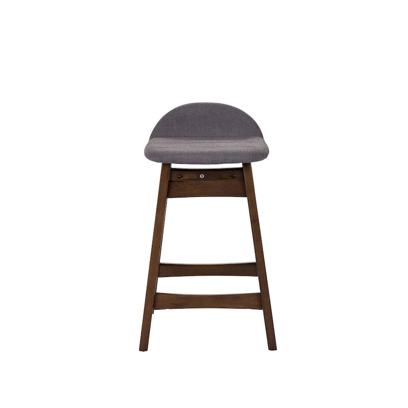 Satin Walnut 24 Inch Counter Chair (Set of 2)