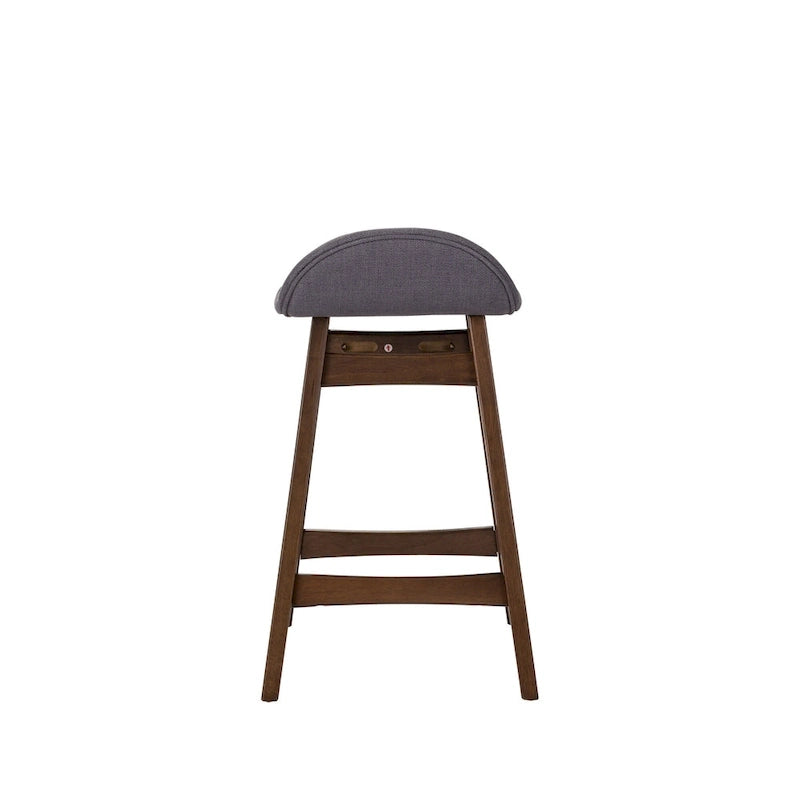 Satin Walnut 24 Inch Counter Chair (Set of 2)