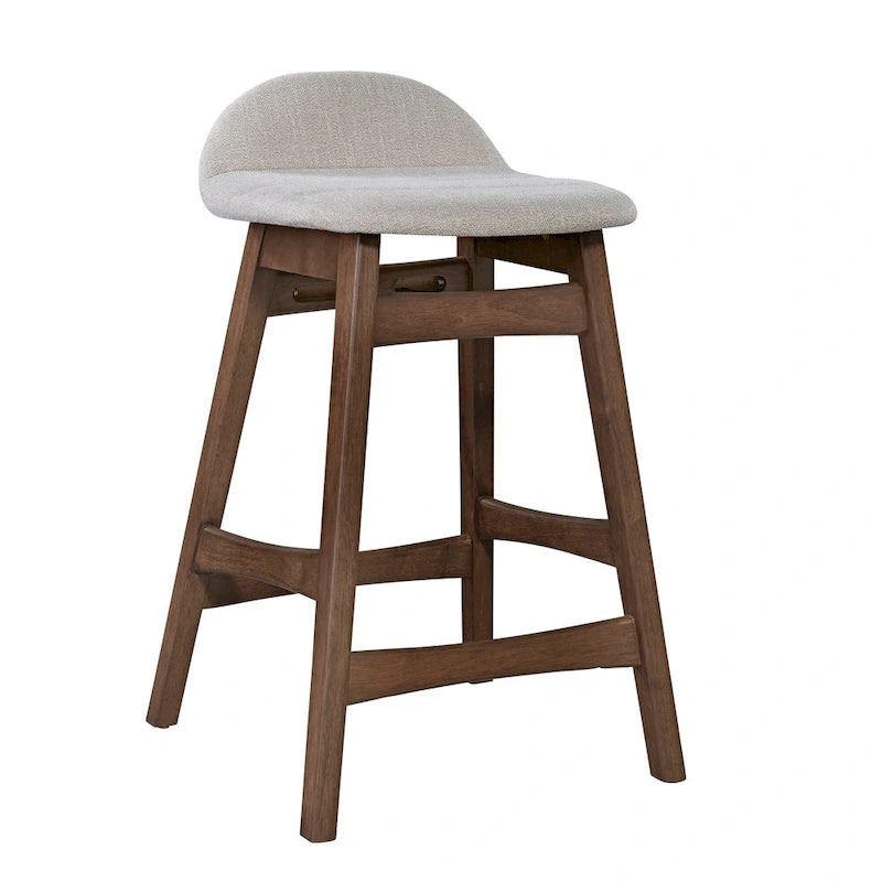 Satin Walnut 24 Inch Counter Chair (Set of 2)