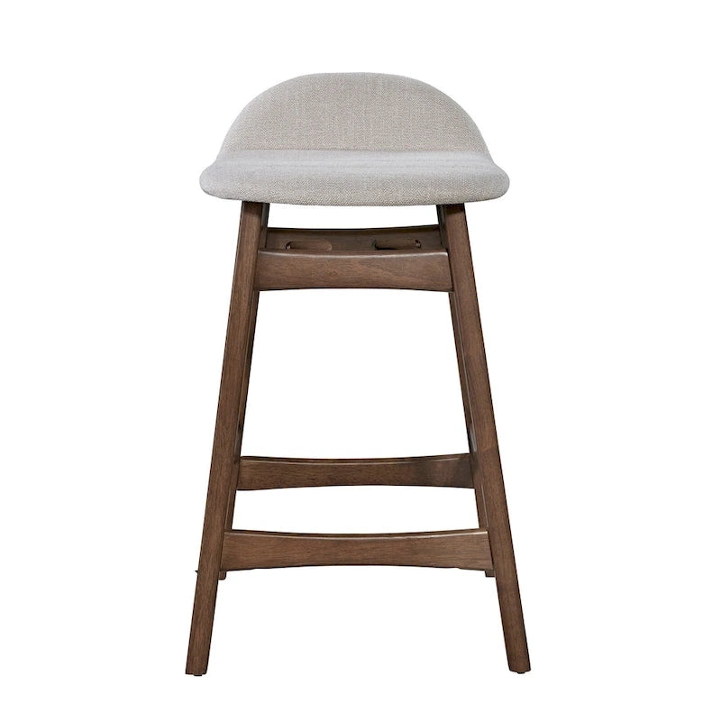 Satin Walnut 24 Inch Counter Chair (Set of 2)