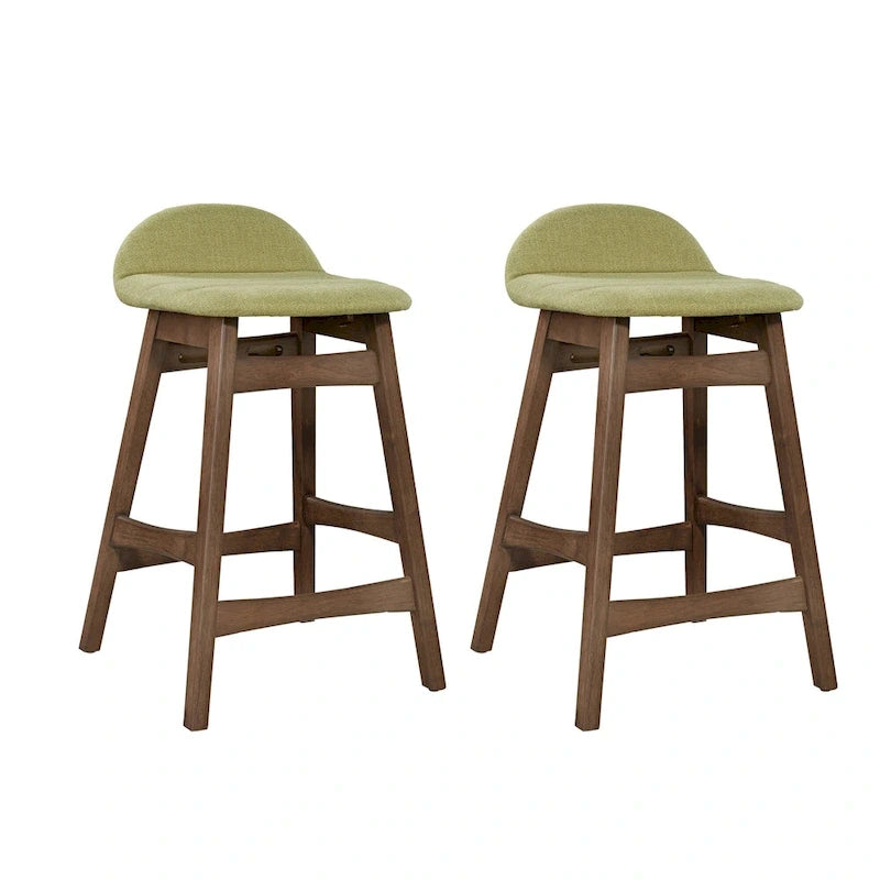 Satin Walnut 24 Inch Counter Chair (Set of 2)