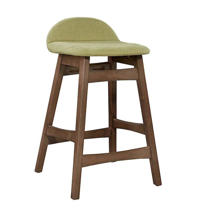 Satin Walnut 24 Inch Counter Chair (Set of 2)