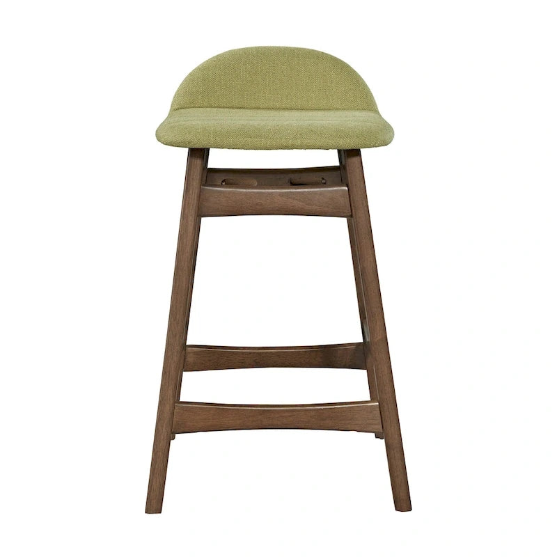 Satin Walnut 24 Inch Counter Chair (Set of 2)
