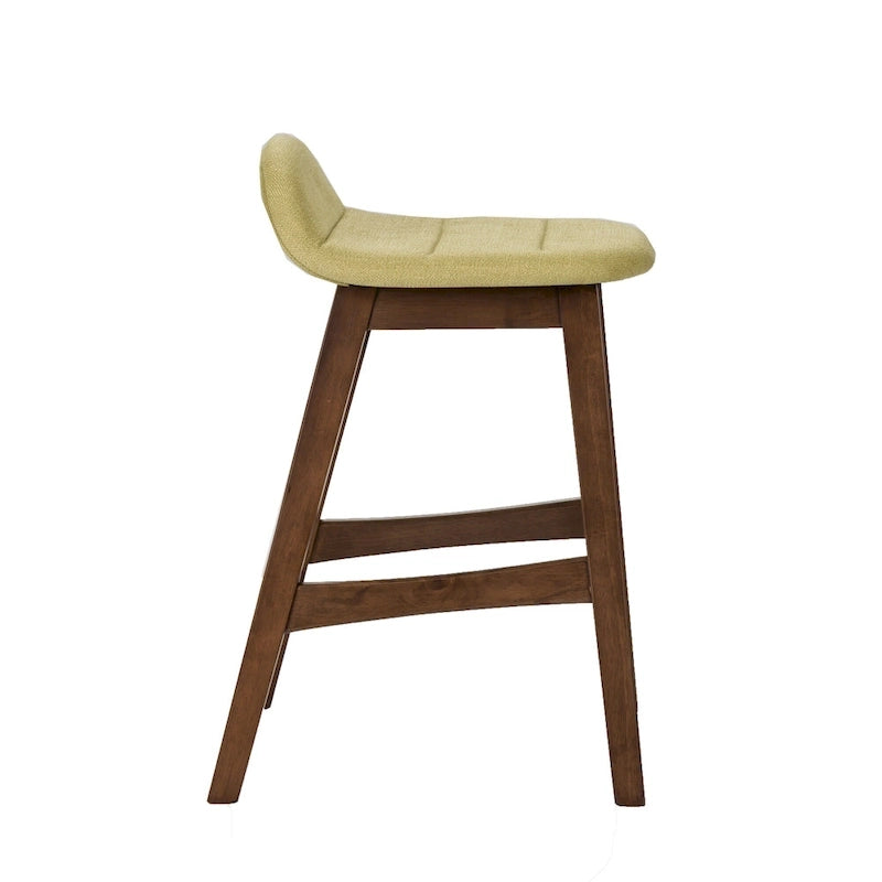 Satin Walnut 24 Inch Counter Chair (Set of 2)
