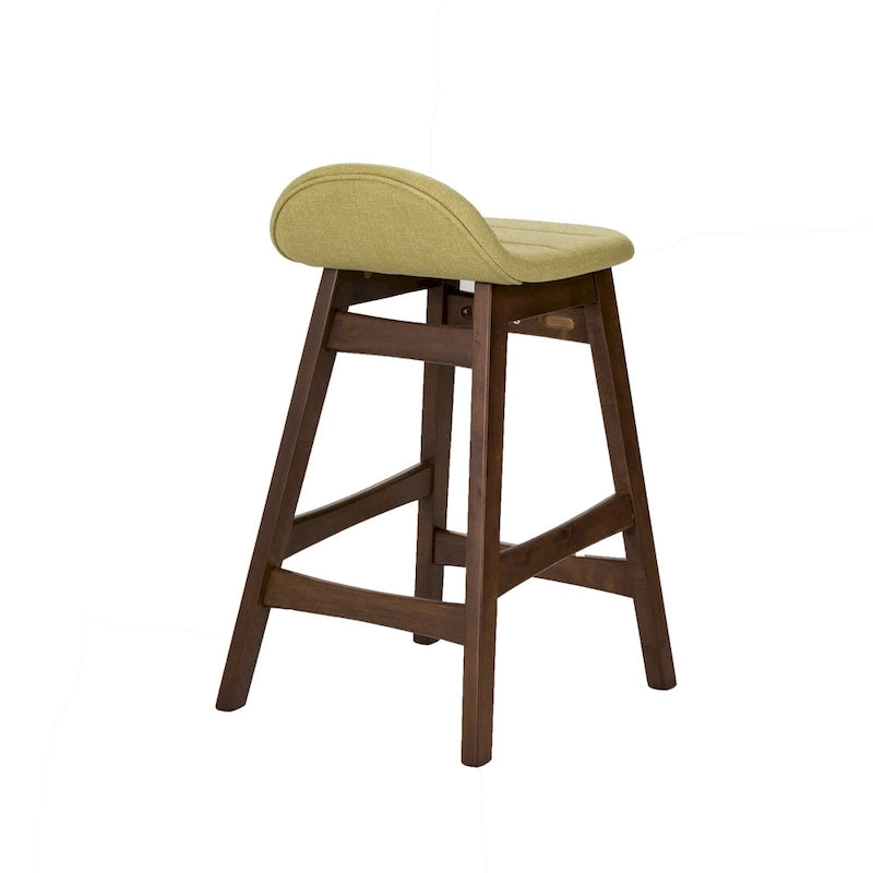 Satin Walnut 24 Inch Counter Chair (Set of 2)