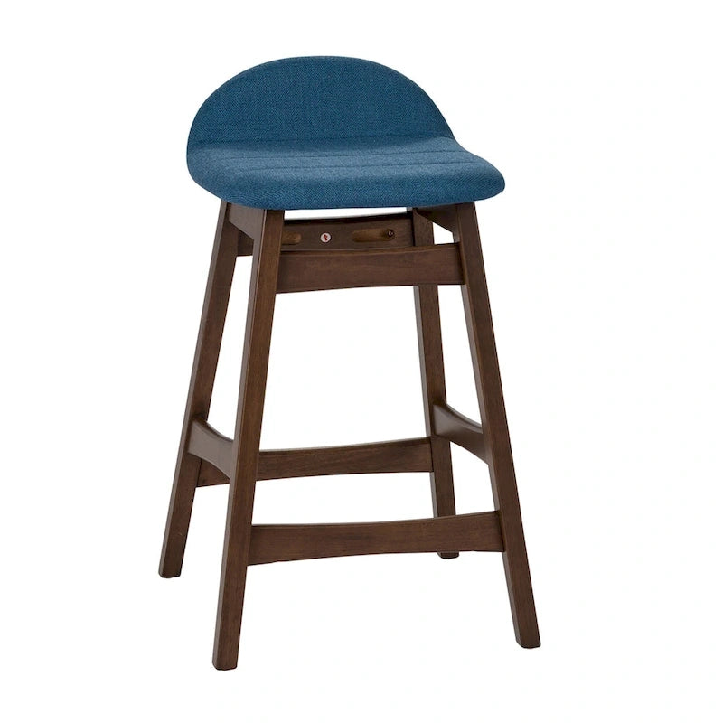 Satin Walnut 24 Inch Counter Chair (Set of 2)