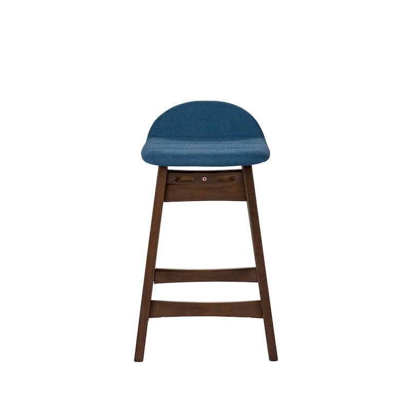 Satin Walnut 24 Inch Counter Chair (Set of 2)