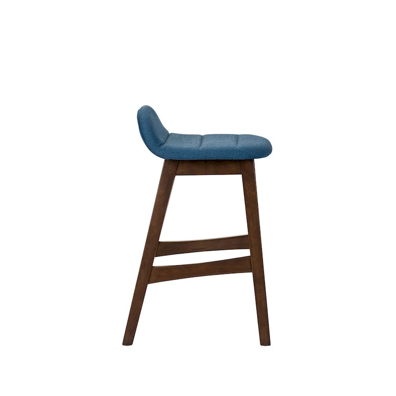 Satin Walnut 24 Inch Counter Chair (Set of 2)