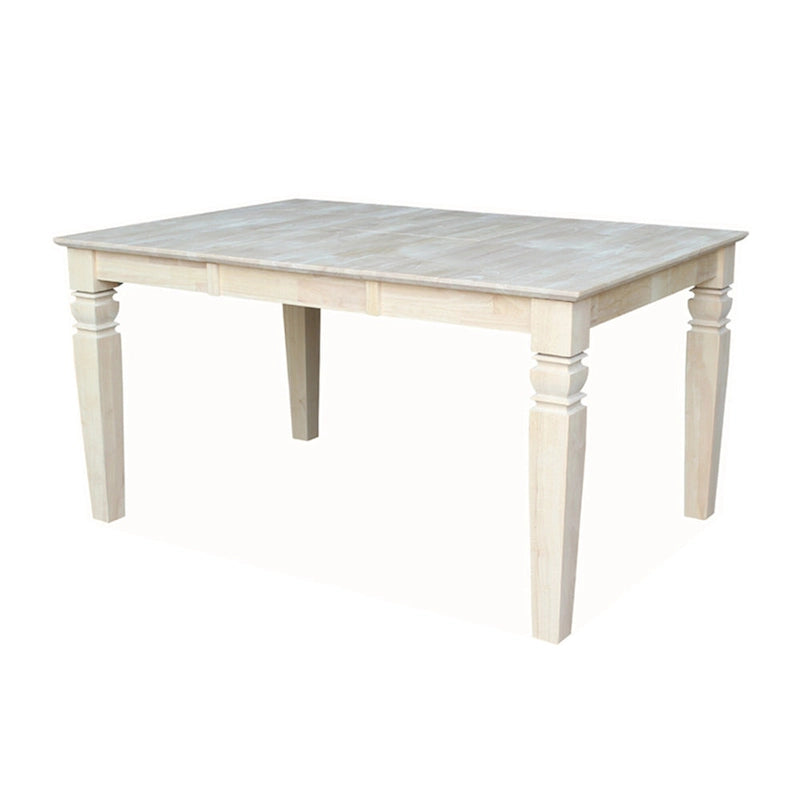Butterfly Leaf Dining Table - Unfinished Solid Wood