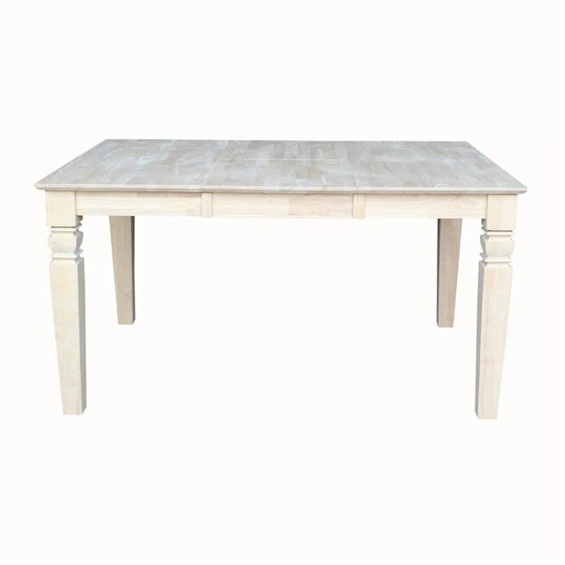 Butterfly Leaf Dining Table - Unfinished Solid Wood