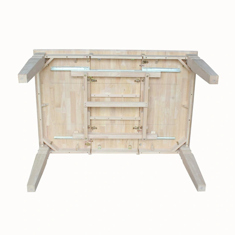 Butterfly Leaf Dining Table - Unfinished Solid Wood
