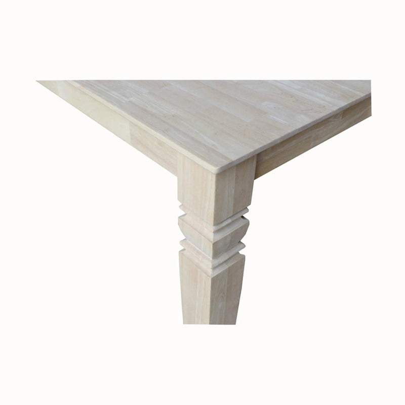 Butterfly Leaf Dining Table - Unfinished Solid Wood