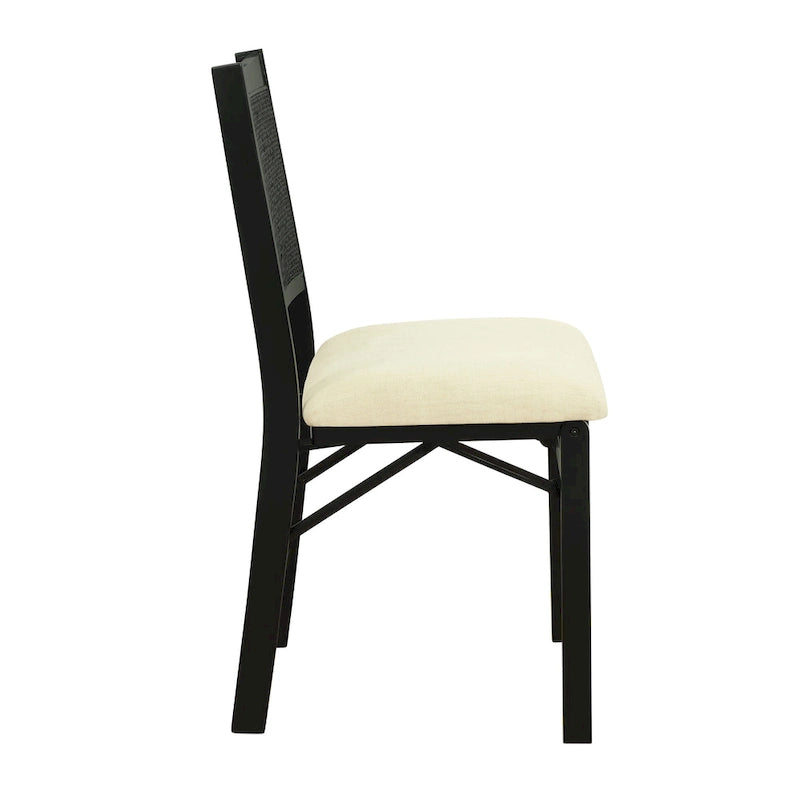 Industrial Side Chair with Faux Leather and Nailhead Trim - Set of 2
