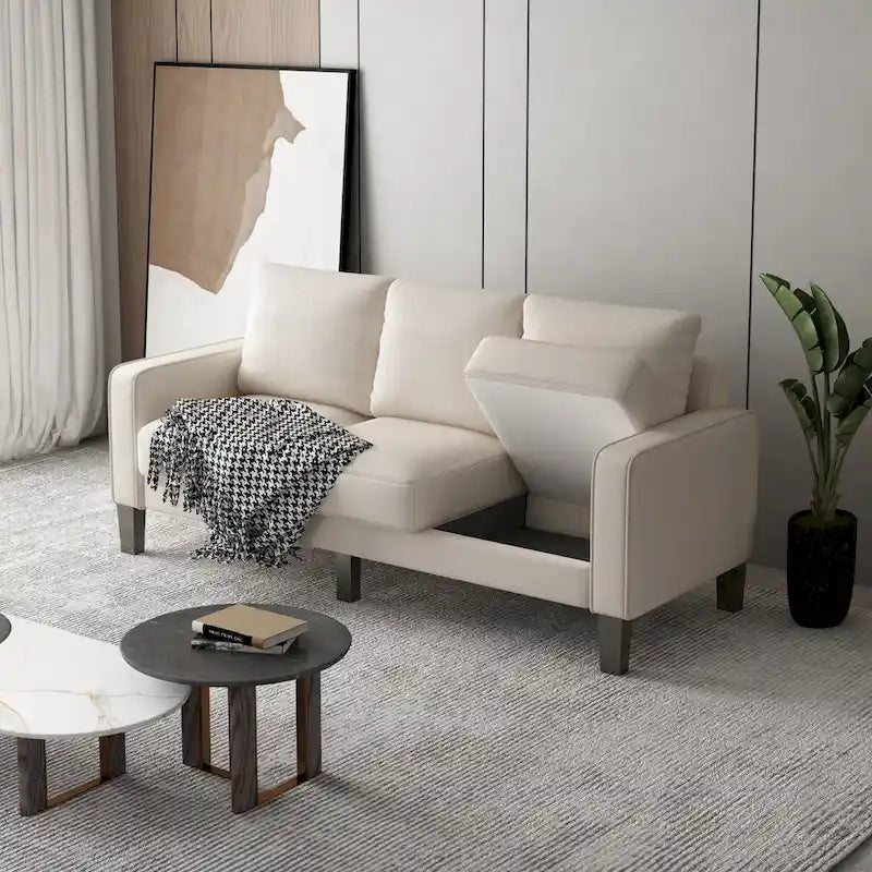 Fabric Upholstered Living Room Furniture Sofa