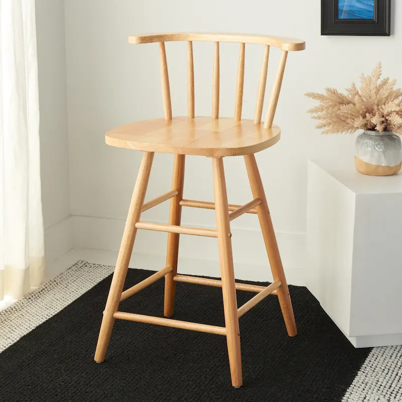 25-Inch Farmhouse Counter Stool - 21W x 17D x 34H in