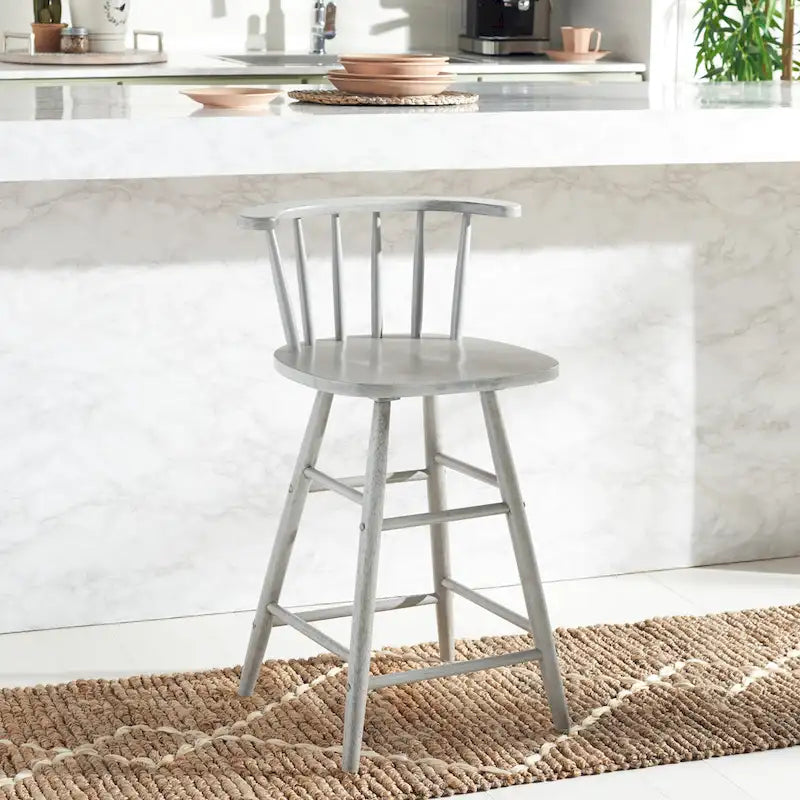 25-Inch Farmhouse Counter Stool - 21W x 17D x 34H in