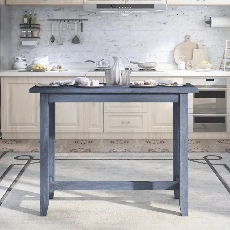 64-Inch Counter Height Dining Table with USB Port