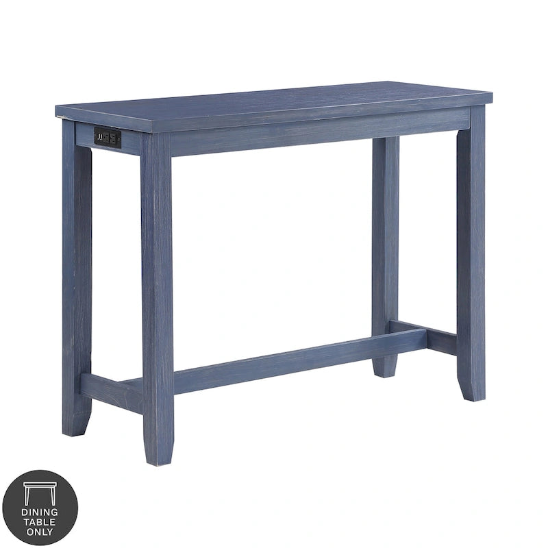 64-Inch Counter Height Dining Table with USB Port