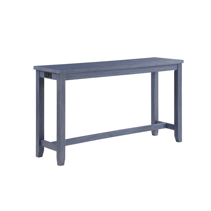 64-Inch Counter Height Dining Table with USB Port