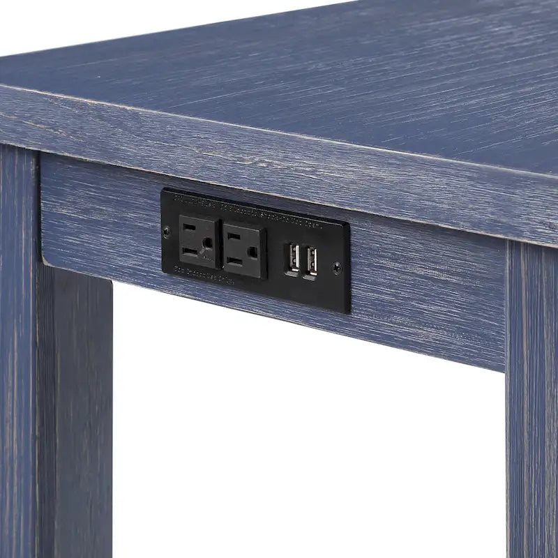 64-Inch Counter Height Dining Table with USB Port