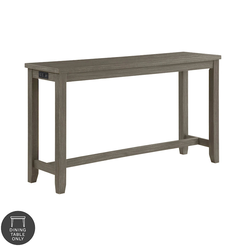 64-Inch Counter Height Dining Table with USB Port