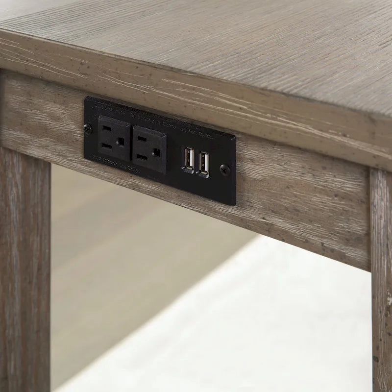 64-Inch Counter Height Dining Table with USB Port