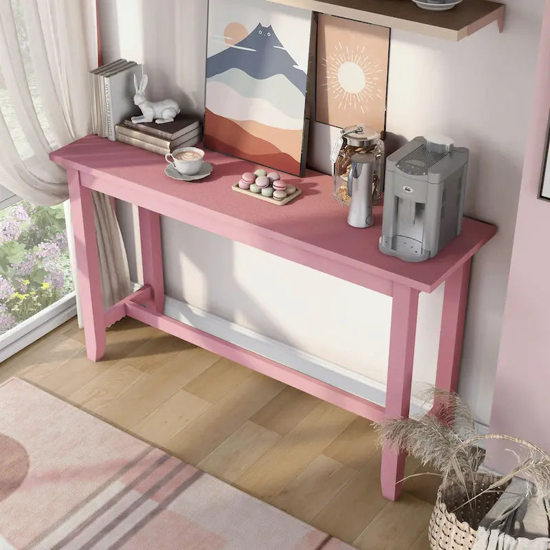64-Inch Counter Height Dining Table with USB Port