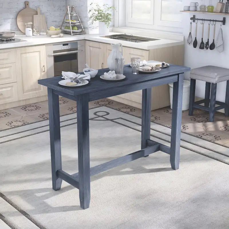 64-Inch Counter Height Dining Table with USB Port