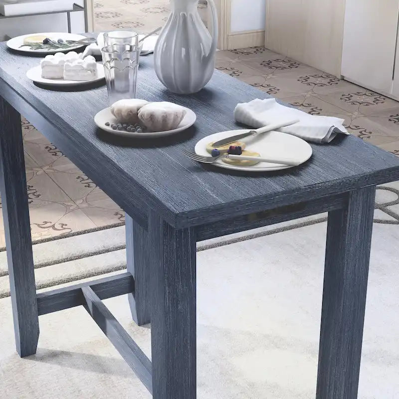 64-Inch Counter Height Dining Table with USB Port