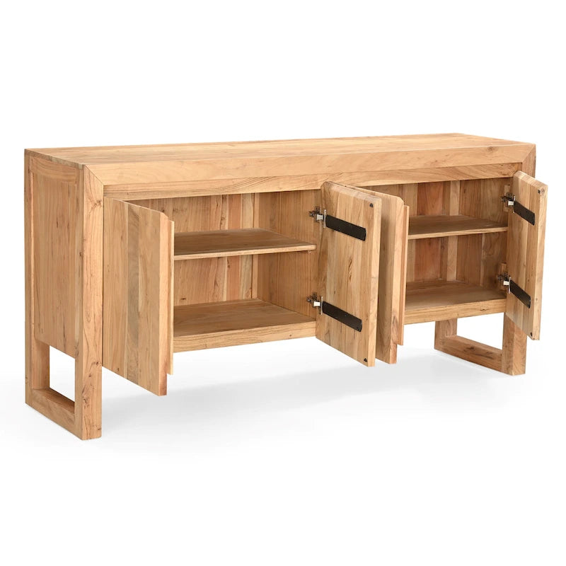 Solid Acacia Wood Buffet - Americano Finish