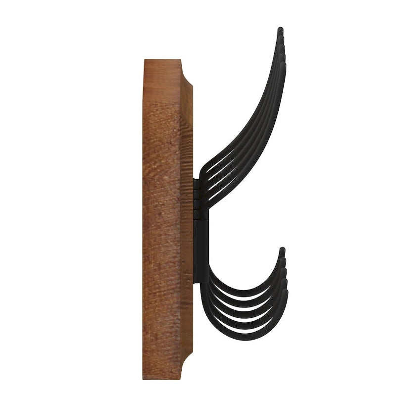 Wall Mounted Storage Rack with Upper Shelf and Storage Hooks