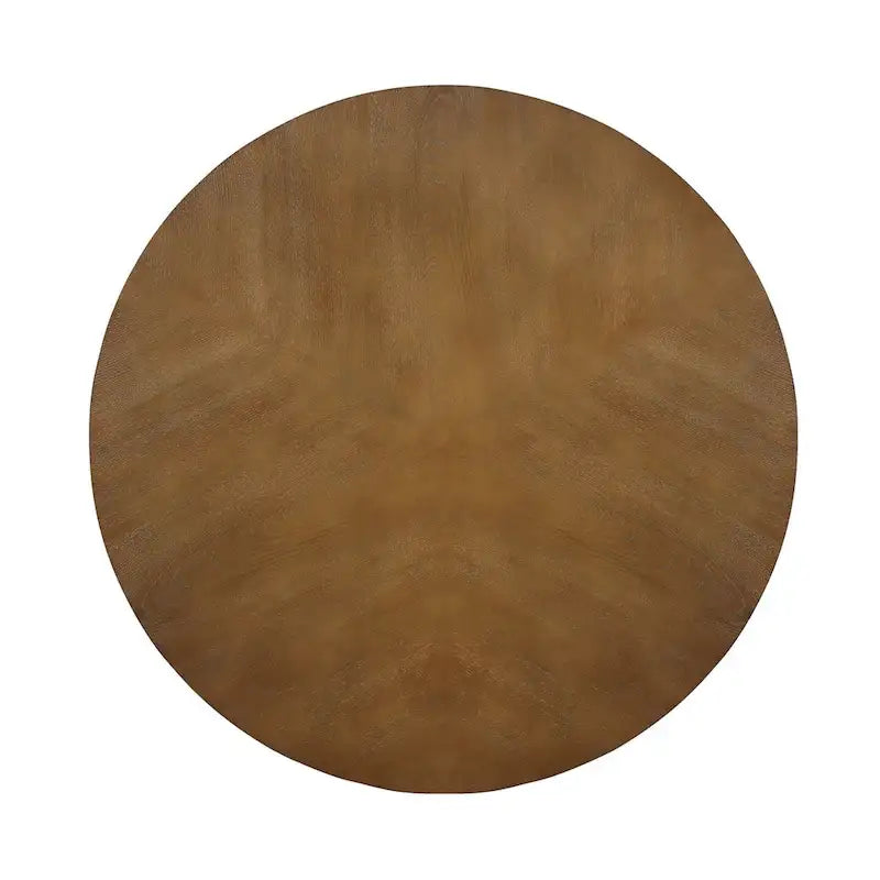 Mid Century Farmhouse Circle Wooden Coffee Tables