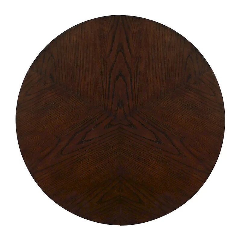Mid Century Farmhouse Circle Wooden Coffee Tables