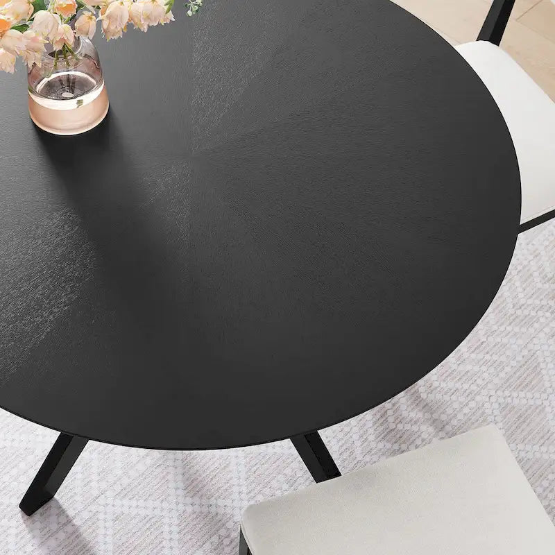 Crossroads 47 Round Wood Dining Table
