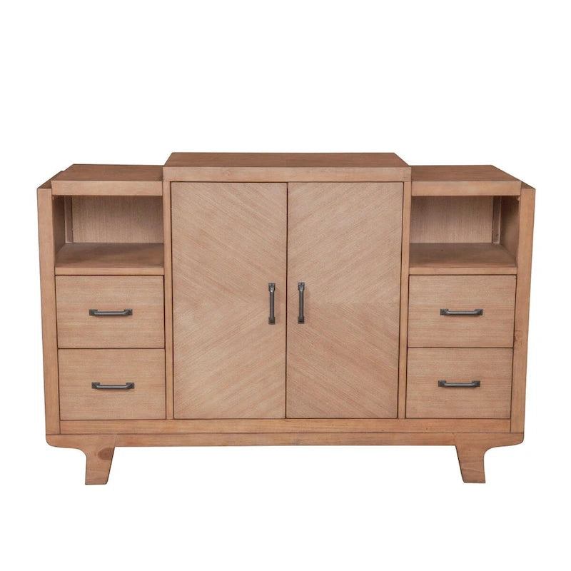 Natural Wood Sideboard