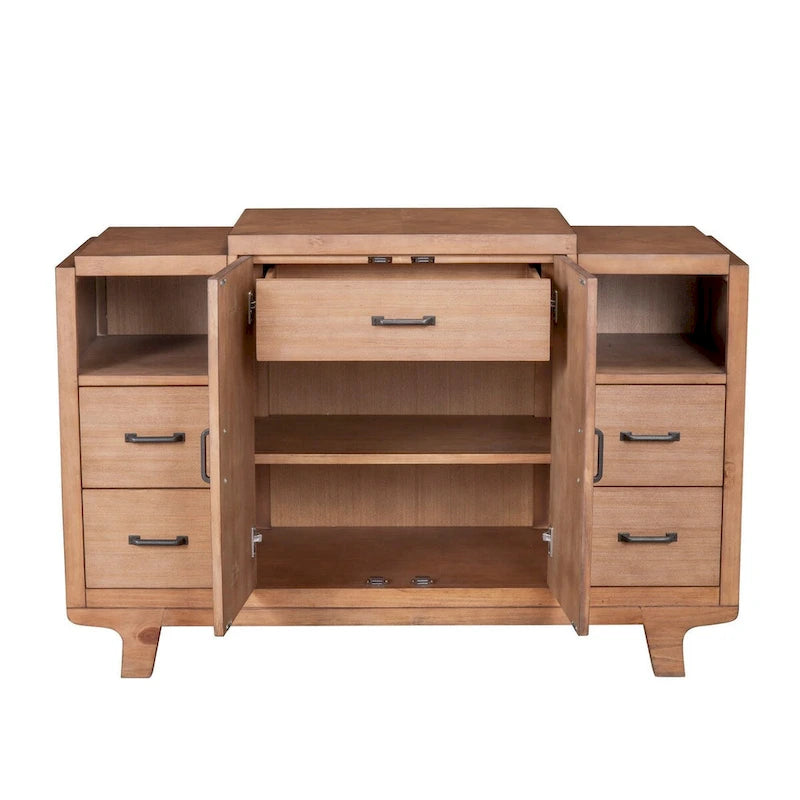 Natural Wood Sideboard
