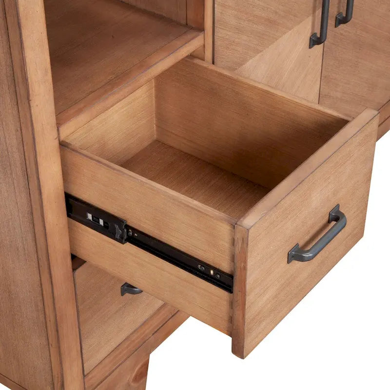 Natural Wood Sideboard