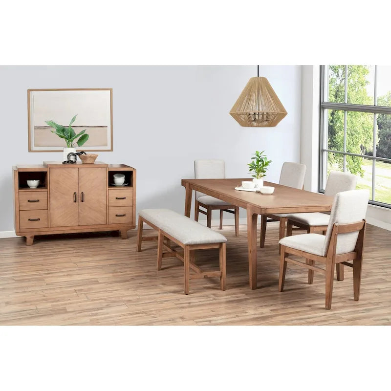 Natural Wood Sideboard