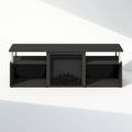 Open Storage Decorative Electric Fireplace TV Stand for TV up to 70 Inch