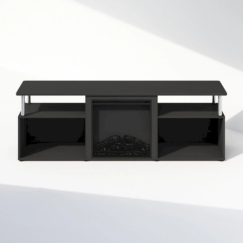 Open Storage Decorative Electric Fireplace TV Stand for TV up to 70 Inch
