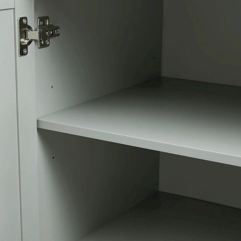 Tall and Wide Storage Cabinet with Doors and Three Drawers