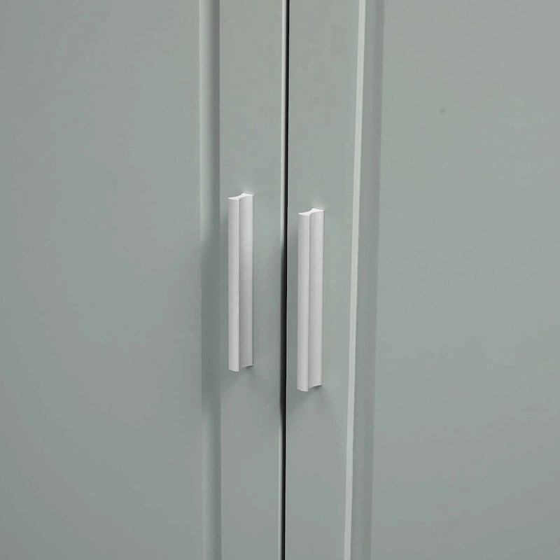 Tall and Wide Storage Cabinet with Doors and Three Drawers